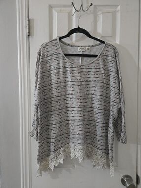 18/20w Cato knit top
